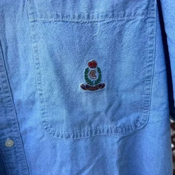 Short Sleeve Chaps Ralph Lauren Button Up Size Large - Picture 6 of 8